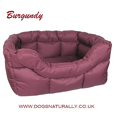 Rectangular Waterproof Dog Beds (Burgundy)